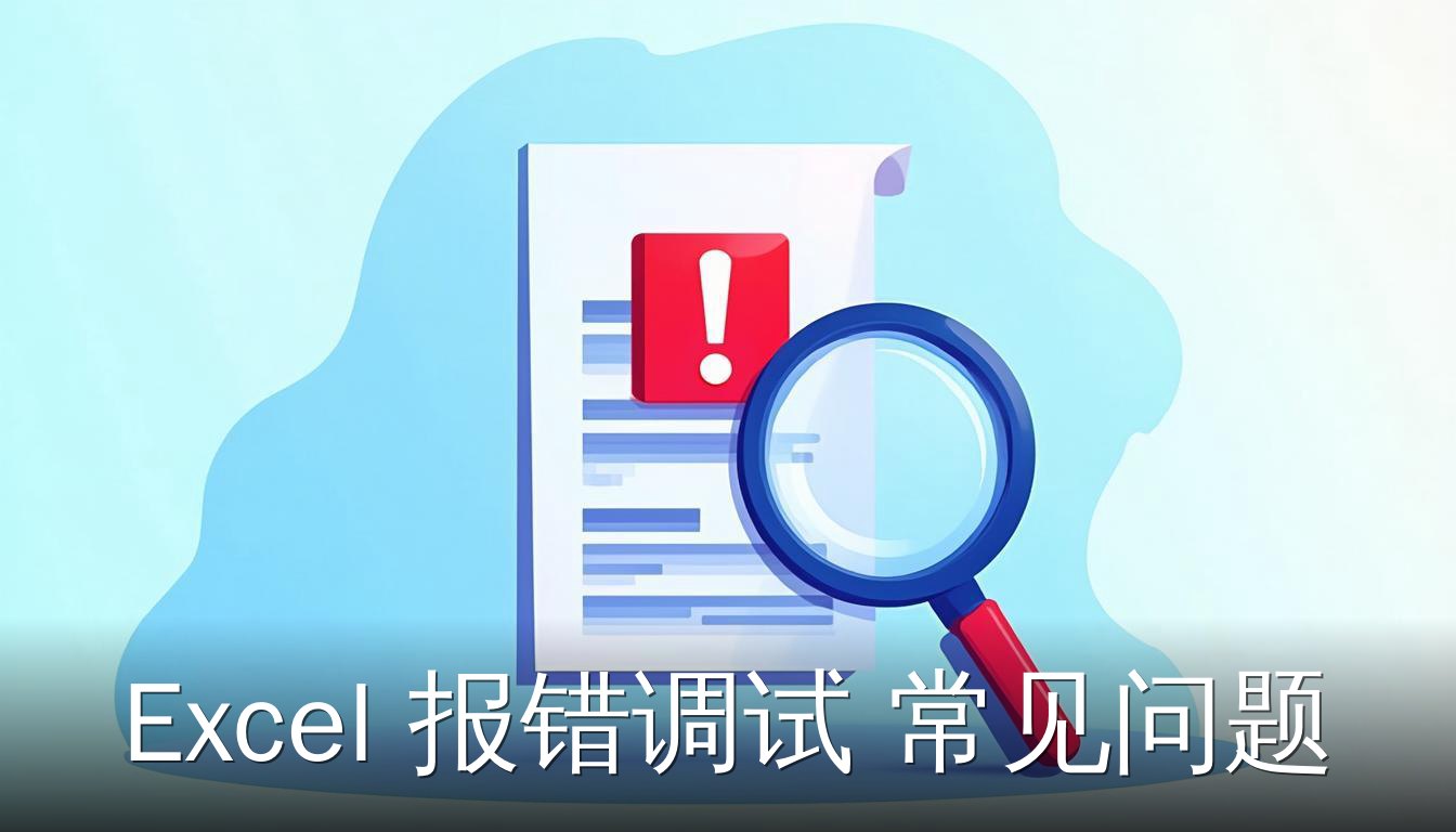 Excel报错调试常见问题，工作表中出现错误值，使用放大镜检查公式